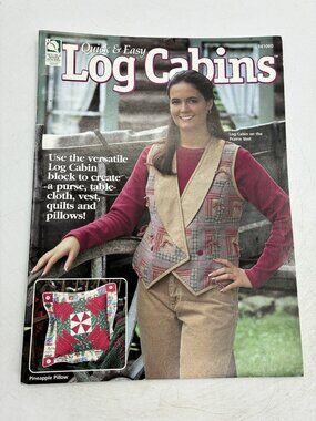 Quick & Easy Log Cabins Quilting Pattern Magazine House of White Birches 141060